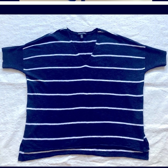 Eileen Fisher organic linen cotton blend top - Picture 2 of 11